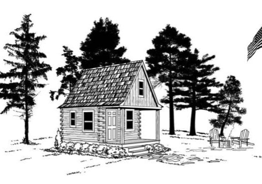 patriot 601 tiny home log cabin kits